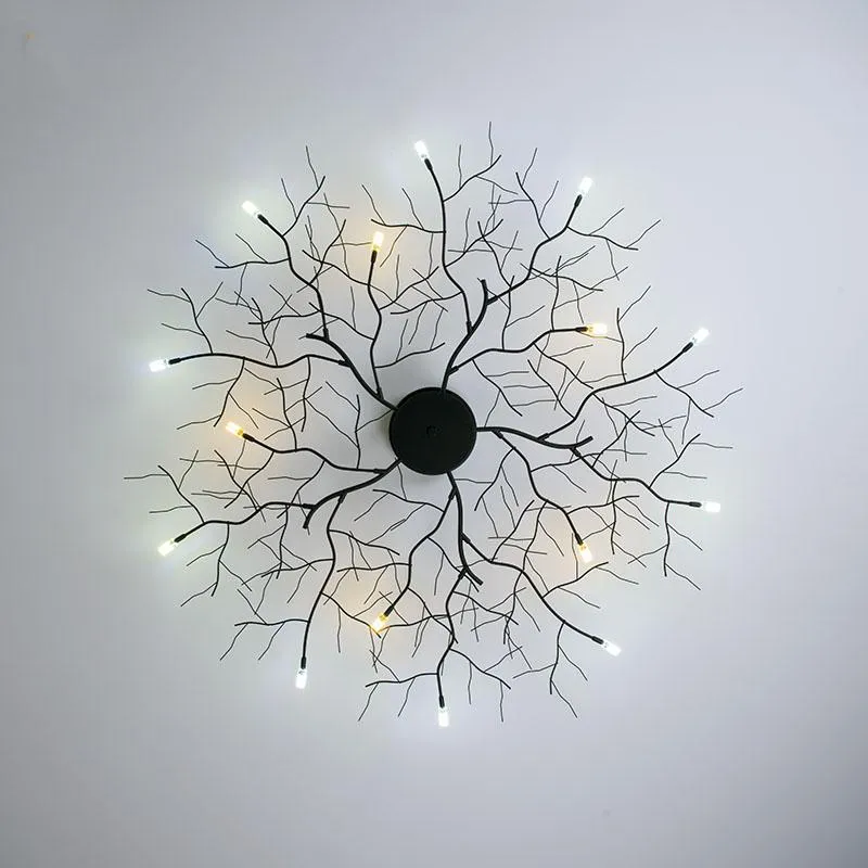 Ceiling Lights Modern LED Lamp Chandelier Lighting Nordic Wrought Iron Branches Loft Living Room Decoration Fixtures