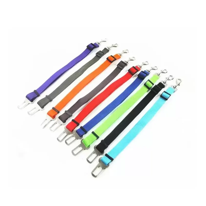 Seatbelt Harness Leash Nylon Dog Seat Belt Leashes Pet Dogs Car Belts Puppy Travel Clip Supplies 10 Colors FY2126 bb0314