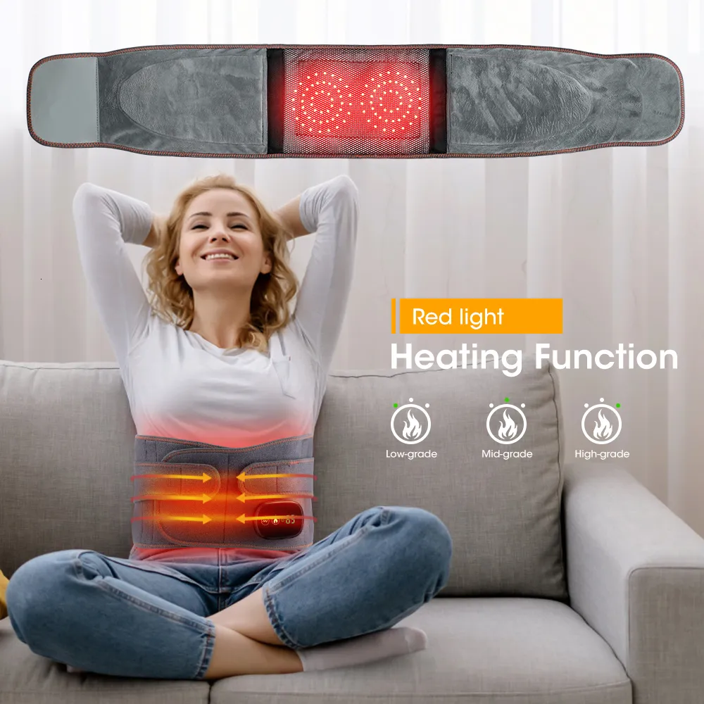 Electric Heating Waist Massage Belt With Far Infrared Vibration