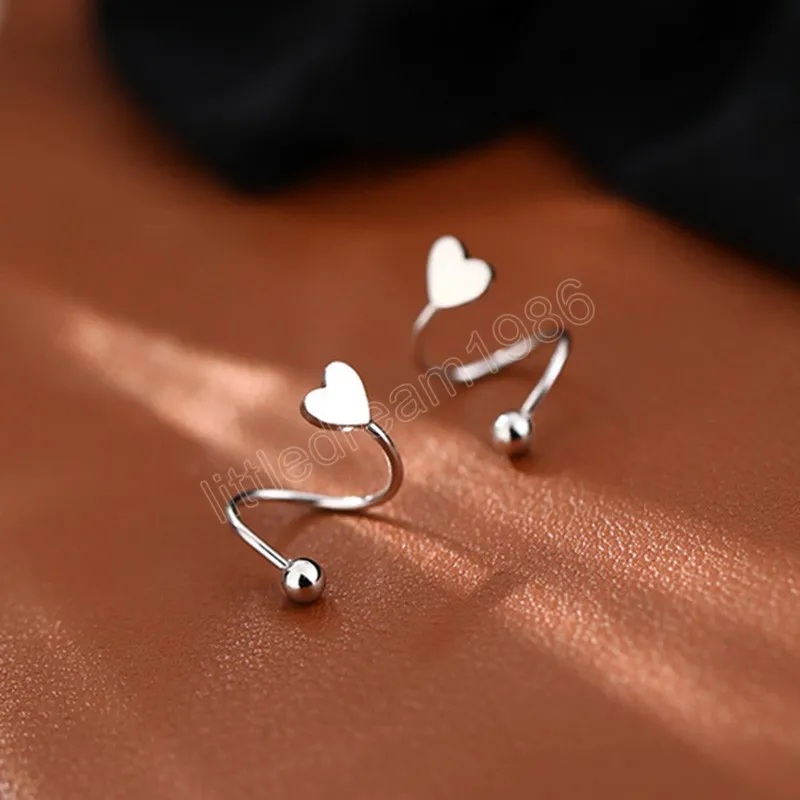 s vormhoep oorbellen voor vrouwen neusring hartster echte piercing chirurgisch stalen staal oor kraakbeen tragus helix sieraden