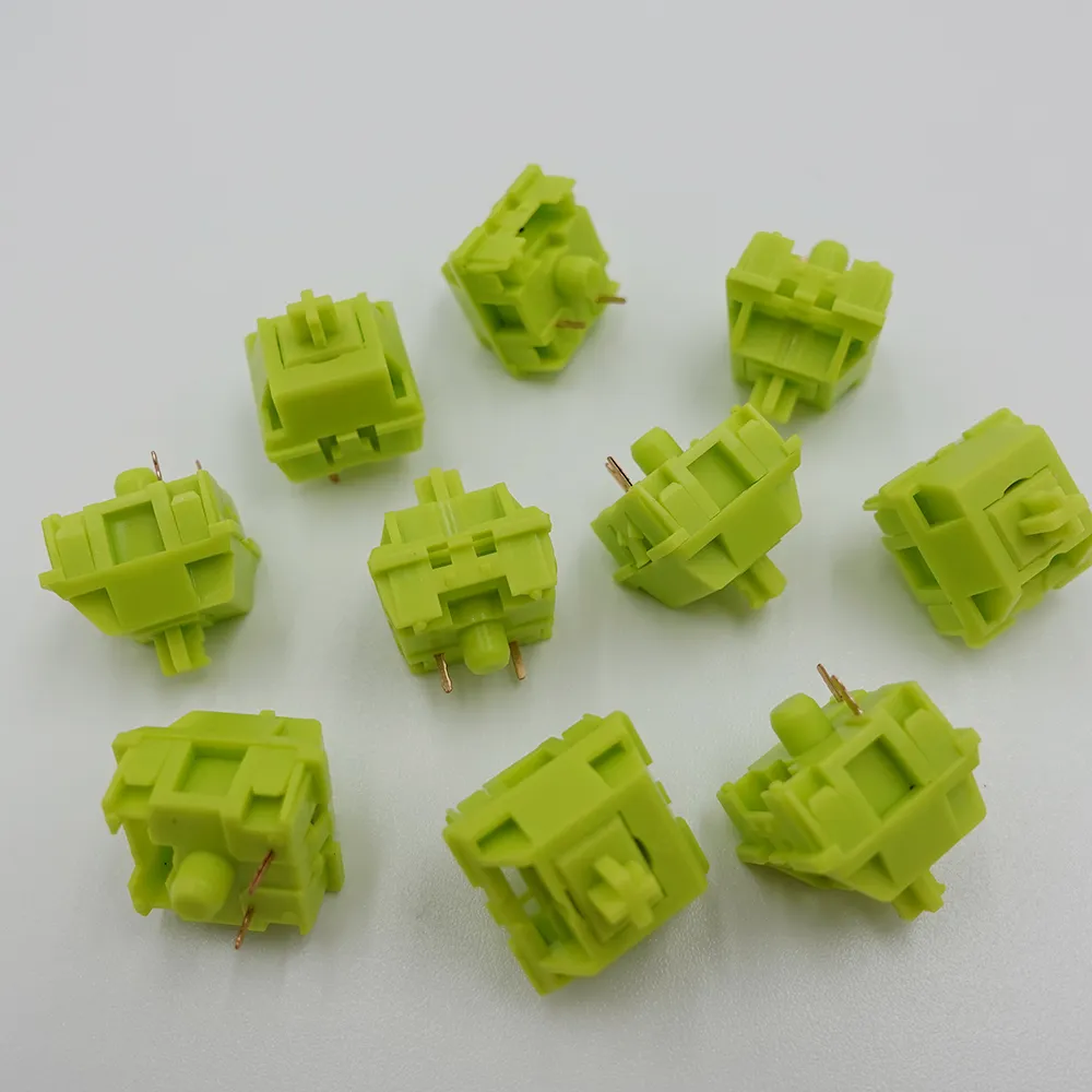 Interruptor ktt interruptores de pêssego tátil 3pin jogos de teclado mecânico interruptores de diy personalizam compatível mx smd cereja rgb verde