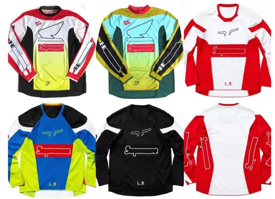 Nieuwe lente en herfst motorfietskleding Racing downhill jersey Aangepast met dezelfde stijl