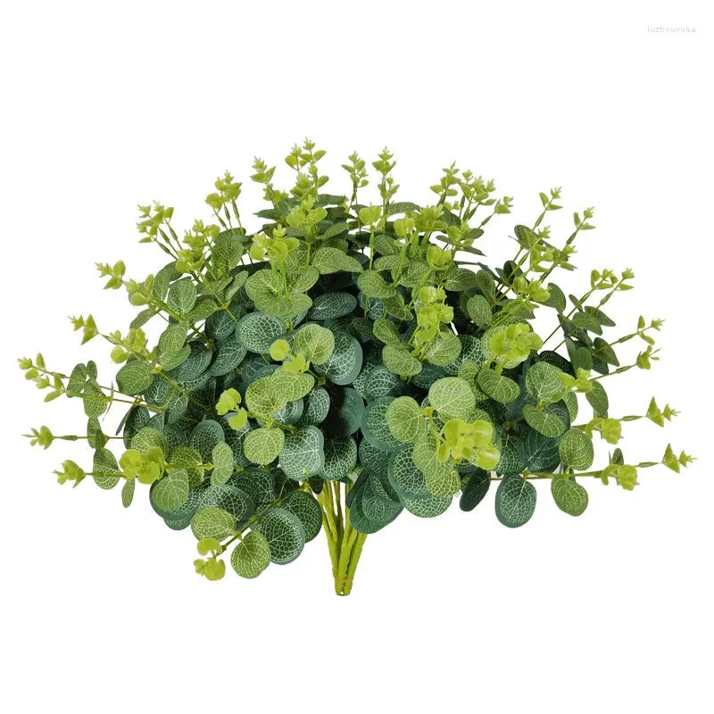装飾的な花人工緑の植物シルクマネーリーフプットバンドルウェディングデコレーションエルショッピングモールシミュレーション植物の葉