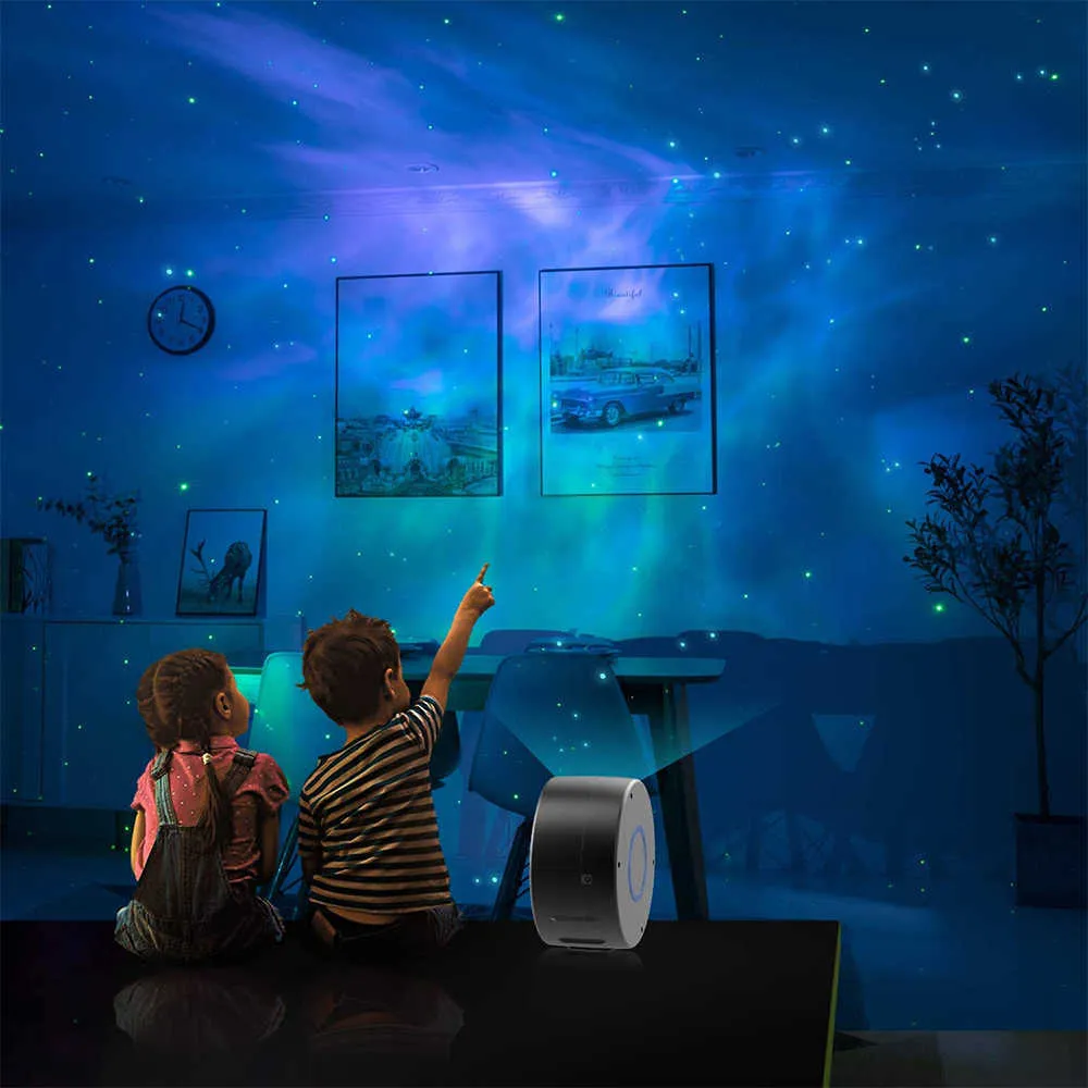 Projektoren Laser Galaxy Sternenhimmel Projektor Blueteeth USB  Sprachsteuerung Musik Player LED Nachtlicht Romantisches Schlafzimmer  Projektionslicht R230306 Von 74,43 €