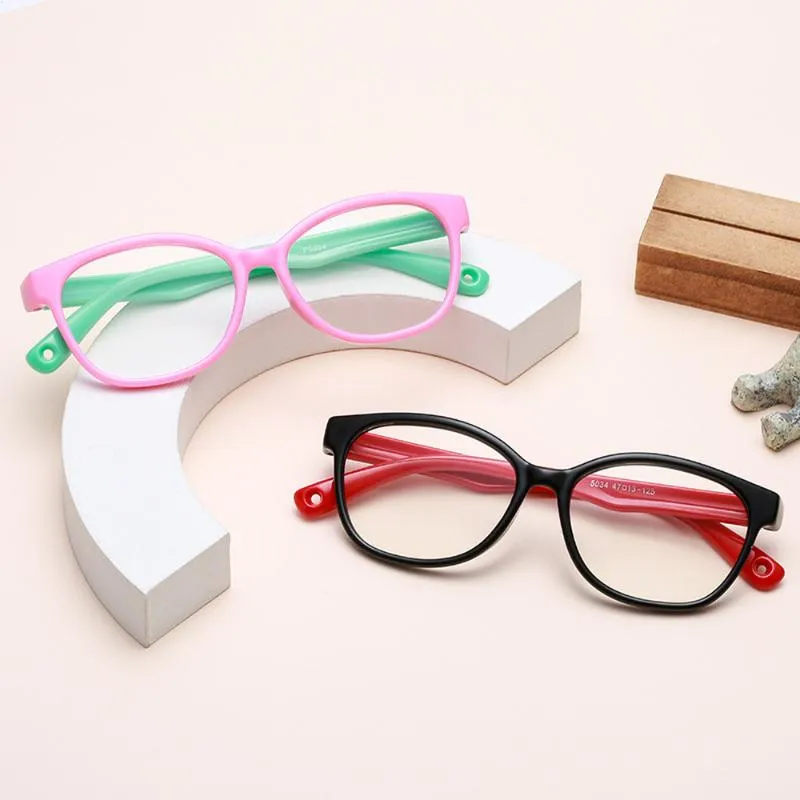 Lunettes de soleil pour enfants, lunettes d'ordinateur, filtre bloquant la lumière bleue, lunettes de jeu, lunettes anti-rayons bleus, monture en silicone, lunettes anti-éblouissantes