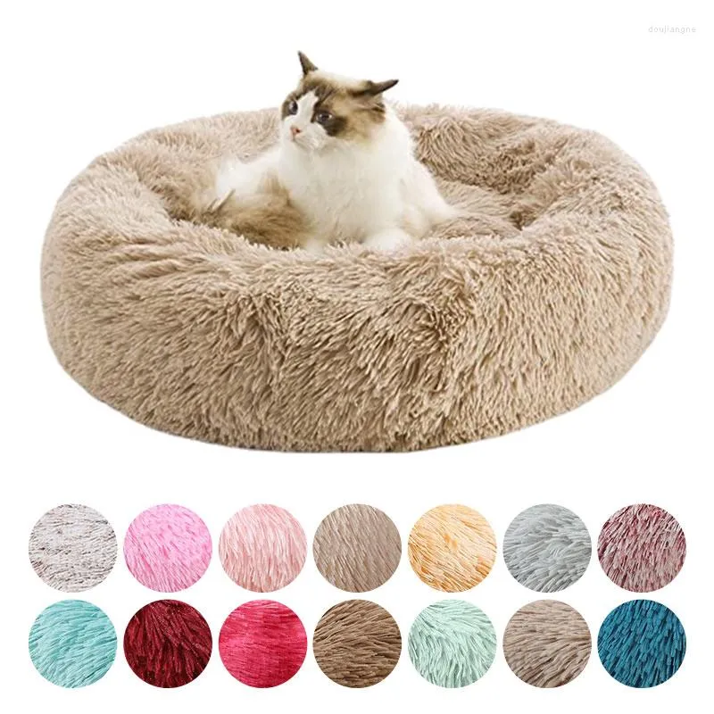 猫のベッド犬ベッド長いぬいぐるみマットスーパーソフト大犬ラブラドールハウスラウンドクッションペット製品アクセサリー