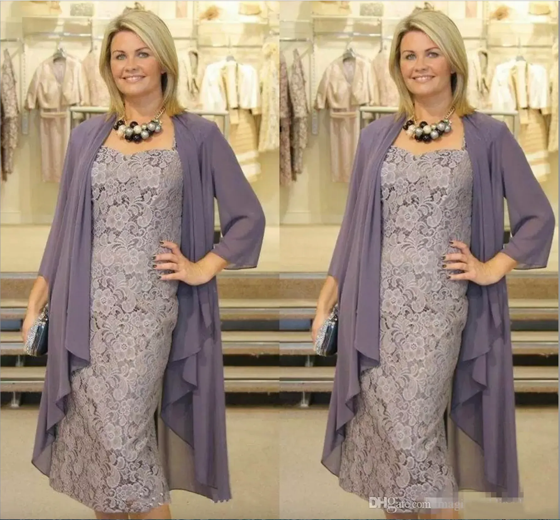 mother of the bride dresses with jacket