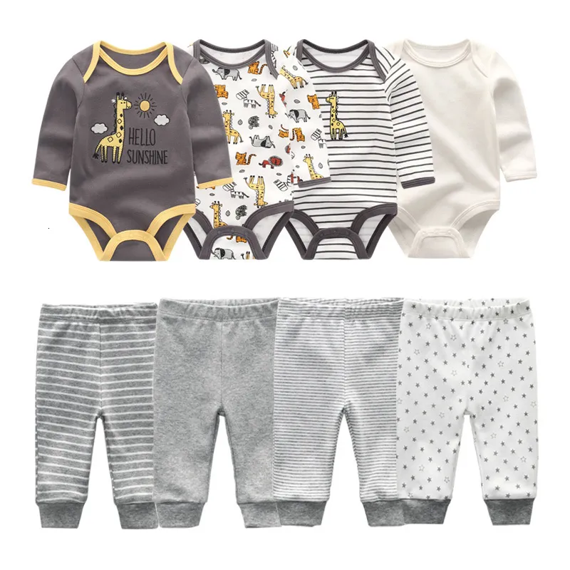 Ensembles de vêtements Automne bébé fille vêtements coton 68 pièces né bébé ensembles body pantalons bébé garçon vêtements hiver vêtements ensembles Roupas de bebe 230313