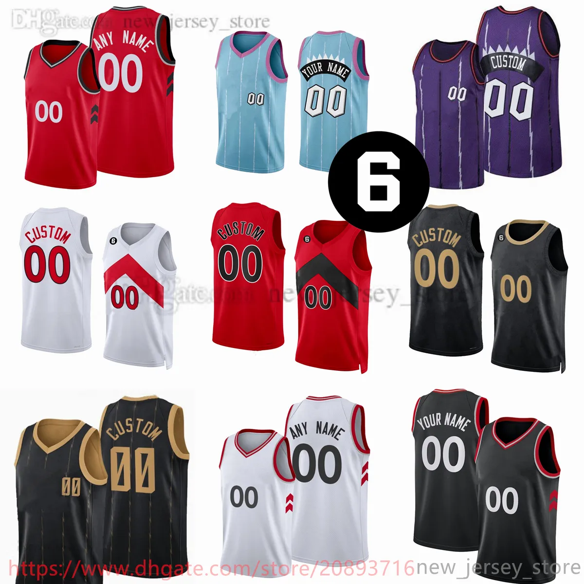 Maillots de basket imprimés personnalisés de la nouvelle saison 2022-23 Ajoutez 6 maillots rouge blanc violet noir. Message N'importe quel numéro et nom sur la commande