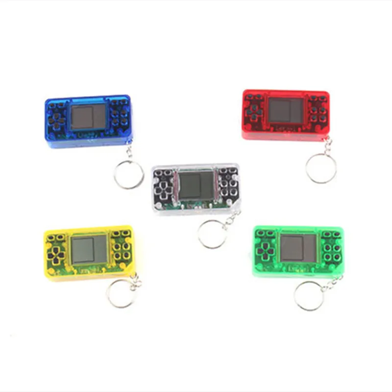 3Pcs/Pack Mini Handheld Portable Game Players Retro Game Box Keychain 26 In 1 Games Controller Host Mini Video Game Console Key Hanging Toy DHL