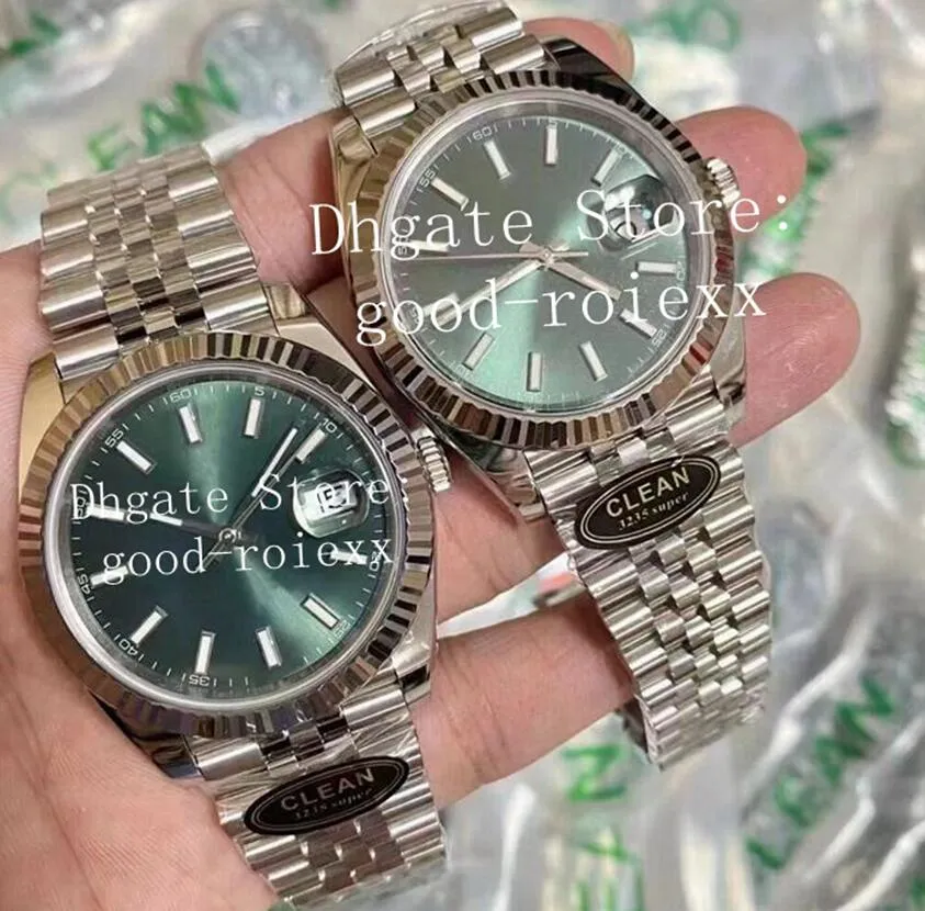 41mm montre pour hommes automatique Cal.3235 mouvement montres hommes propre fabricant 904L acier jubilé Bracelet CleanF vert Eta montres-bracelets