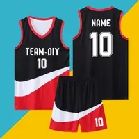 Gym Clothing Kids Adult Basketball Jersey Set Child Men DIY Uniform Training Wear Vest Shorts Sports 2 Pieces Team Custom 230303