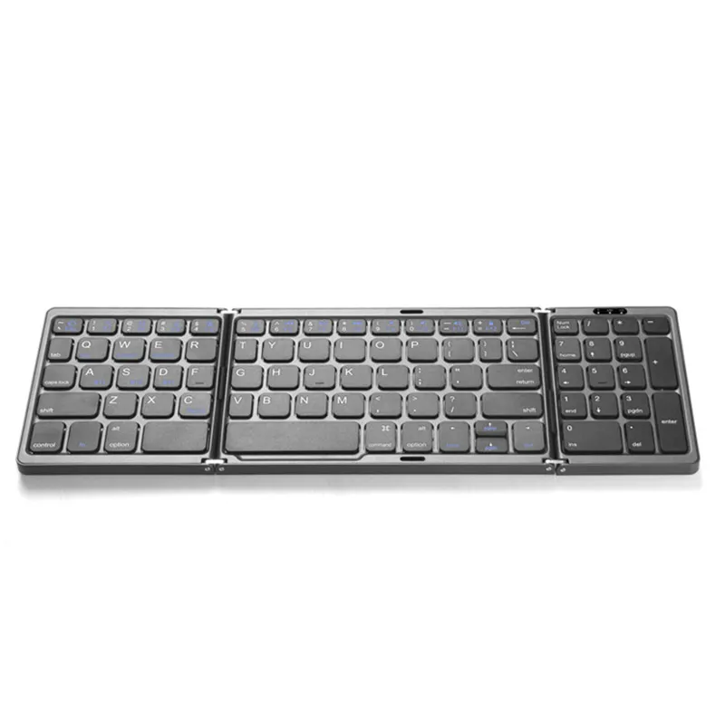 Mini clavier pliant portable mince ne fil sans fil bt clavier pour mac windows ordinateur portable