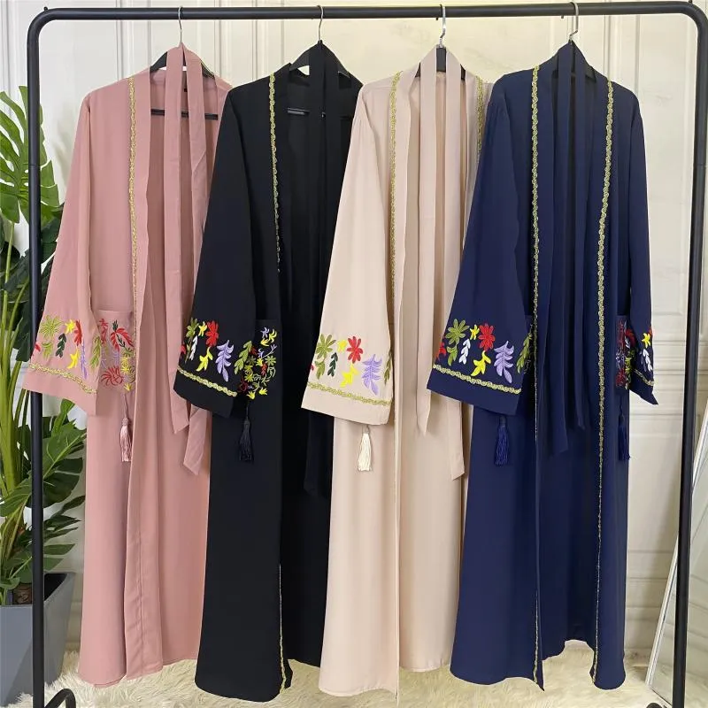 Roupas étnicas abertas abaya dubai peru