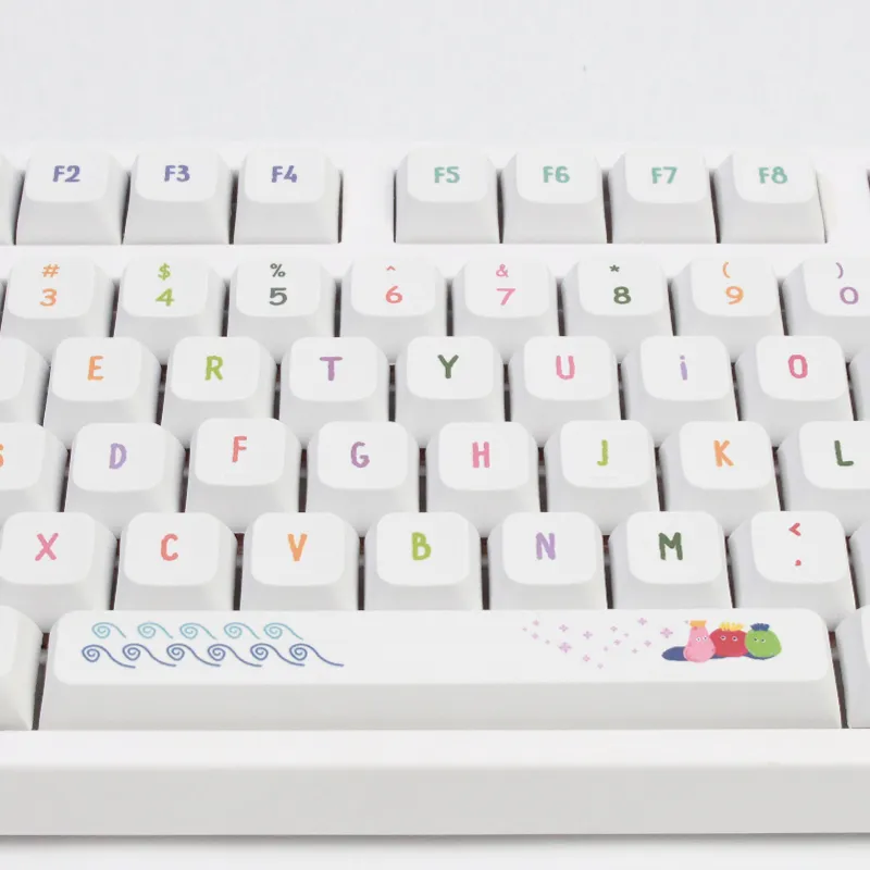 Teclas PBT, juego completo de teclas de teclado de perfil XDA, teclas  personalizadas DYE-Sub para interruptores Cherry Gateron MX, teclados  mecánicos