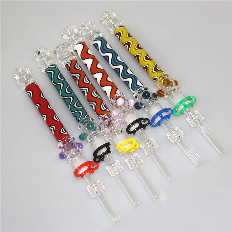 Factory Wholesale Smoking Accessories hookah Bong Dab Oil Rig hand pipes Glass Collector Straw Pipe for Smoke Shops