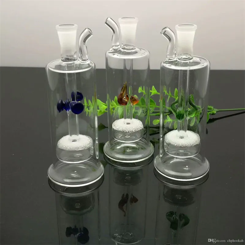 Smoking Pipes Mute Filter Glass Art with Various Fancy Sand Cores Great Pyrex Glass Oil Burner Pipe