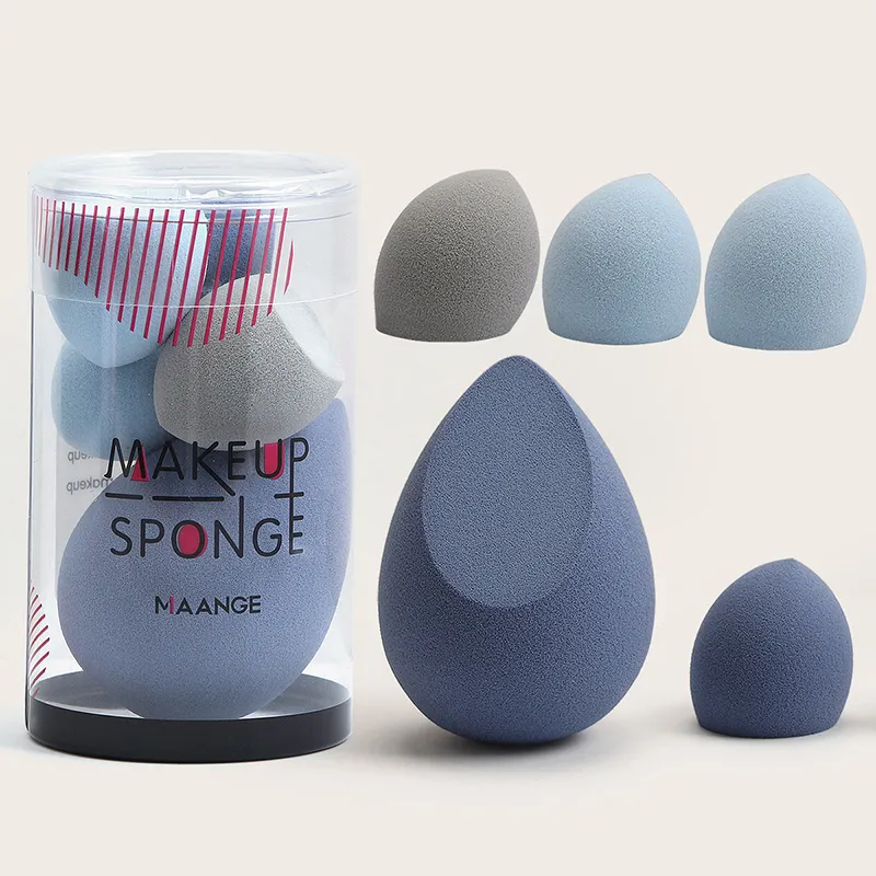 Ferramentas de maquiagem 5 pacote de esponja conjunto de beleza mini ovo molhado e seco para liquidificador de corretores da fundação M 230314