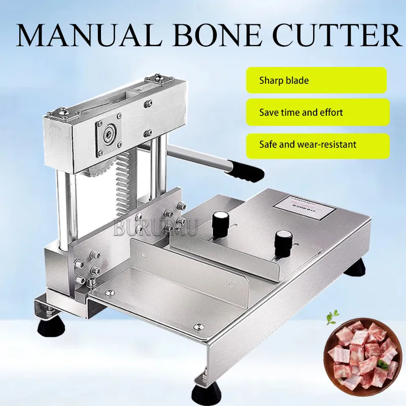 Manual Bone Cutting Machine with 25cm Stainless Steel Blade for Meat ...