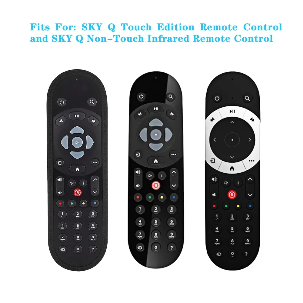 Smart TV Remote Control Covers For SKY Q Shockproof Protective Case Compatible Touch And Non-Touch Skin-Friendly With Hand Loop