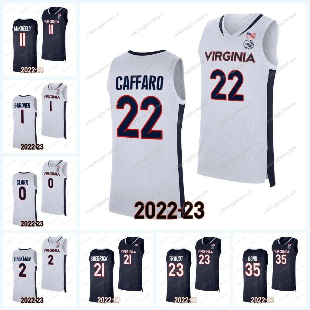 NCAA Virginia Cavaliers College Basketball Jersey Leon Bond Isaac Traudt Francisco Caffaro Kadin Shedrick Isaac McKneely Taine Murray Ben Vander Armaan Franklin