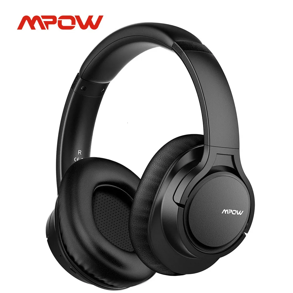 Headsets Mpow H7 WirelessWired Headphones Bluetooth Headset with Microphone For Tablet TV PC Mobile phones With Soft Protein Earpads 230314