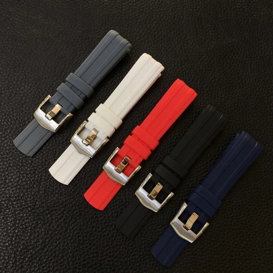 Rubber Silicone Watch Bands Fit For New Ome 300 Brand Bracelet 20mm Soft Black Blue White Red Gray Watch Strap Belt200r