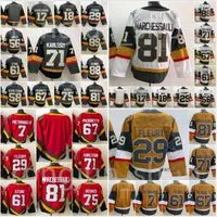 Men Vegas Golden Hockey 67 Max Pacioretty Jerseys 81 Jonathan Marchessault 7 Alex Pietrangelo 75 Ryan Reaves 9 Jack Eichel 61 Mark Stone 71