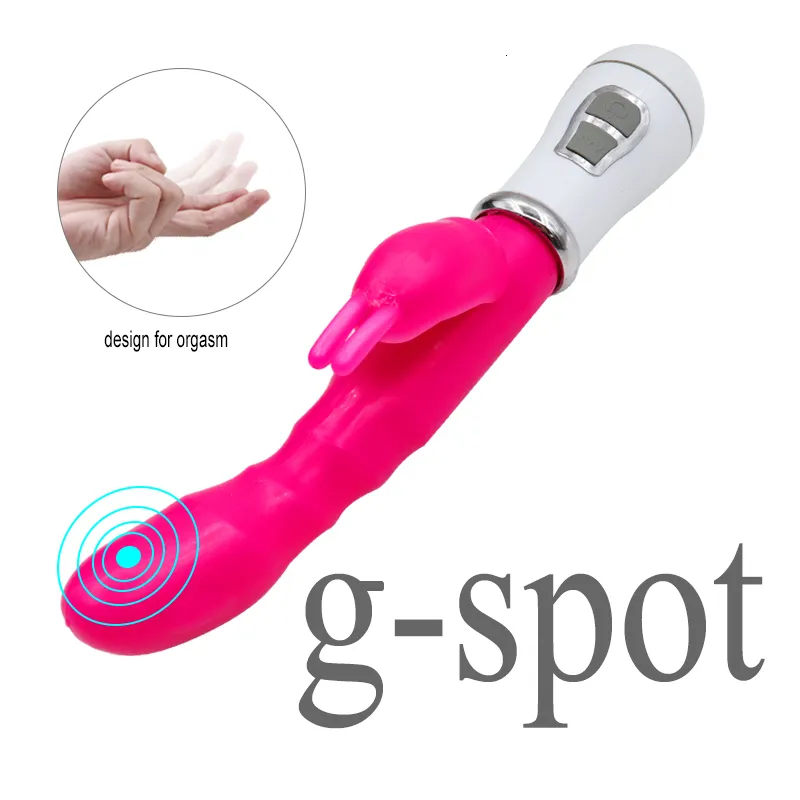 vibratori giocattoli per adulti vibratore del dildo giocattolo del sesso doppia asta masturbazione vibratore del coniglio utensili prodotto del sesso per adulti vibratore per le donne 230314