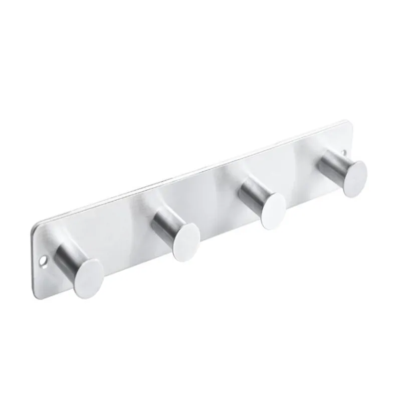 1pack de aço inoxidável ganchos de aço parafuso racks de casaco à prova de ferrugem para cabides de porta montados na parede para o quarto