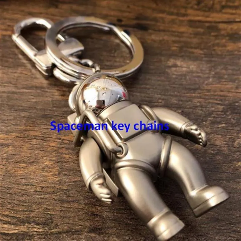 Arrivée Spaceman Porte-clés Accessoires Mode Voiture Designer Chaînes Hommes et Femmes Pendentif Boîte Emballage Clé Chain3276