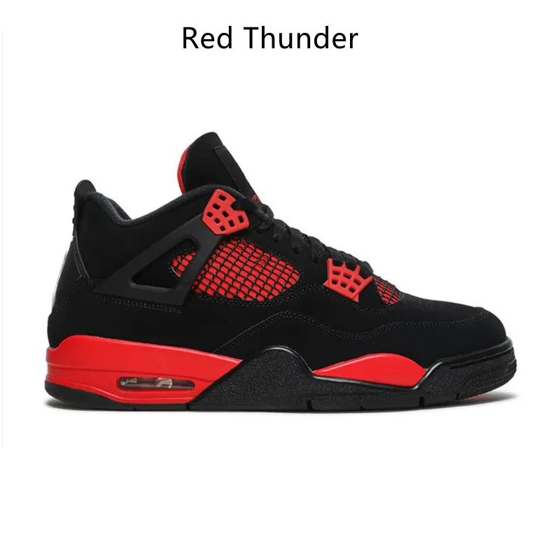 University Blue 4 men women 4s Thunder Basketball Shoes white guava ice oreo sail noir metallic purple black cat bred shimmer cactus jack sneakers