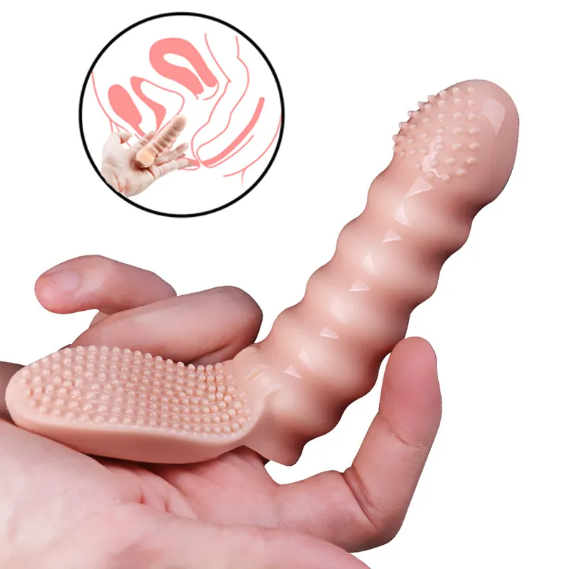 Vuxna leksaker erotiska fingervibratorer vagina klitoris stimulering g-spot massage onanator vibrator sex för kvinna produkt 230314
