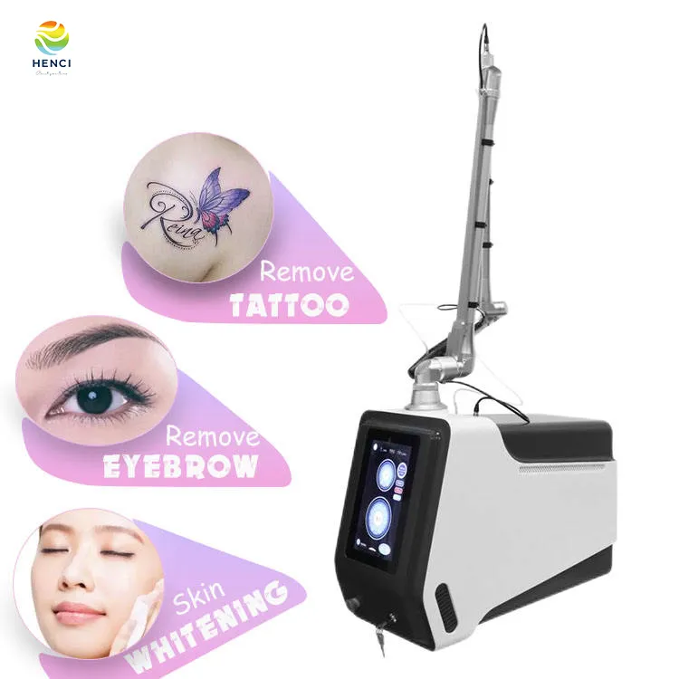 Fabrikspris Picosekund Q Switched ND YAG Laser Tattoo Removal Machine 755NM 1064NM PICO LASER THERAPY PICO-LASER MASKIN