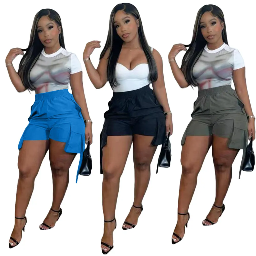 Designer High Waist Cargo High Waisted Shorts With Pockets Womens Summer  Clothes For Casual And Sporty Streetwear Bulk Wholesale Of 9475 From  Sell_clothing, $11.66