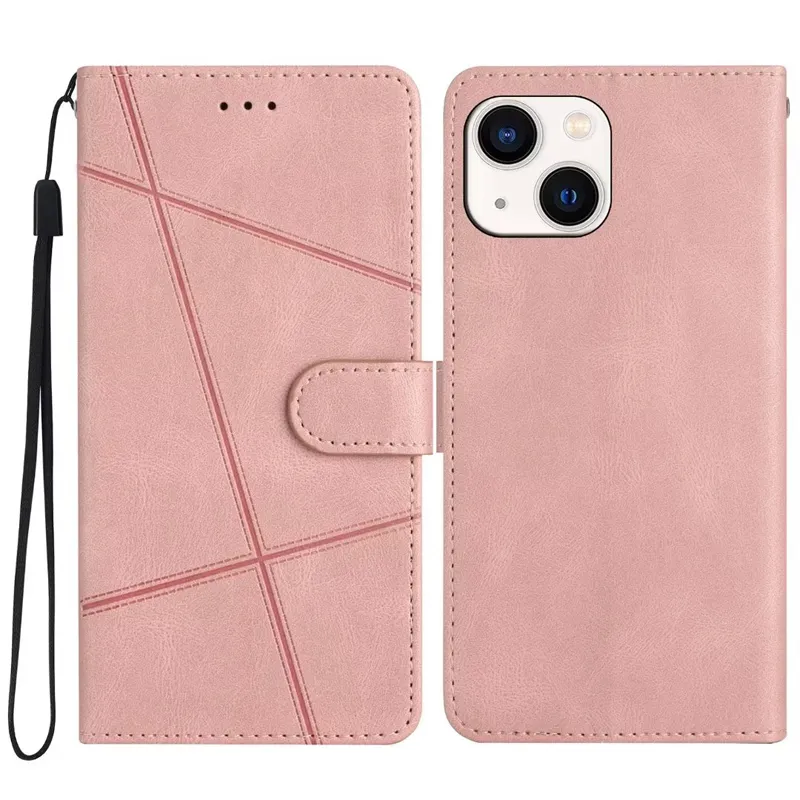 Casos de carteira de couro com sensação de pele para iPhone 14 pro máximo 13 12 mini 11 xr xs max 6p 7p 8p Mão sentimento de crédito de cartão de crédito bolso bolso de bolso de bolso