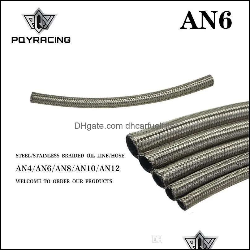 Fittings Pqy An6 6An 8.6Mm / 11/32 Id Stainless Steel Braided Fuel Oil Water Hose One Feet 0. Pqy71121 Drop Delivery Mobiles Motorcy Dhp5A