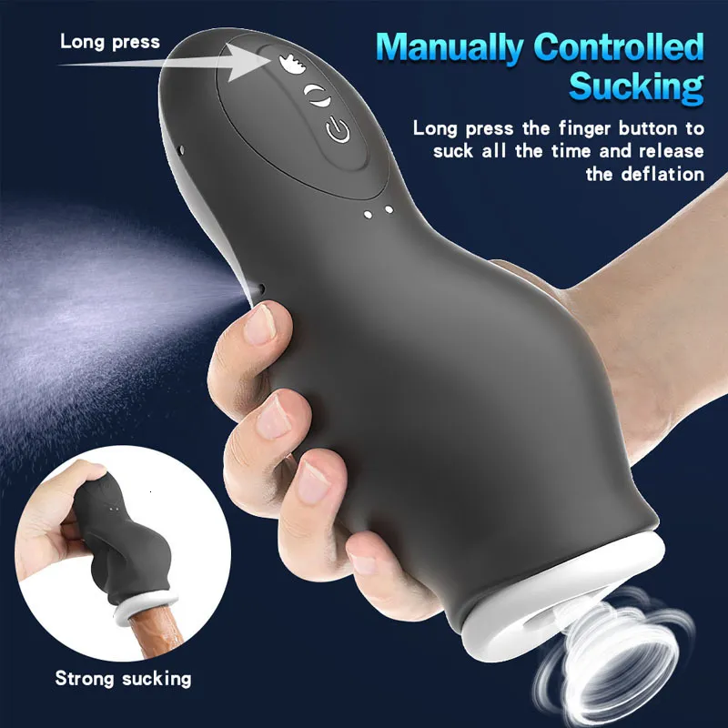 Masturbadores masturbadores para homens Máquina de sucção automática masculina Oral Penis vaginal Vibrador Toy Sex Toy Masturbation Copo Blowjobs 230314