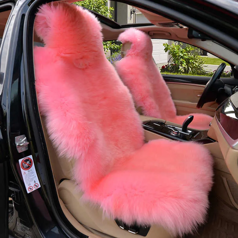 1Pc Luxus Faux Wolle Auto Sitzbezüge Pelz Capes Für Autos Warme