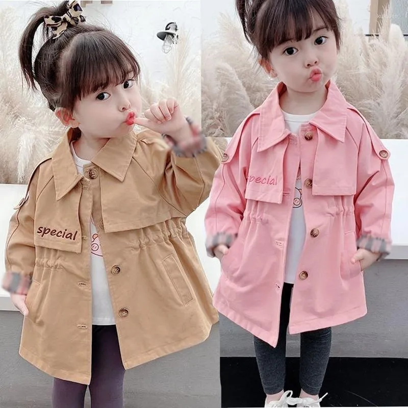 Baby Clothes Spring Autumn Jacket For Girl Windbreaker Children Clothing  Lace Cute Kid Girl Coat Toddler 2-8 year Outerwear 