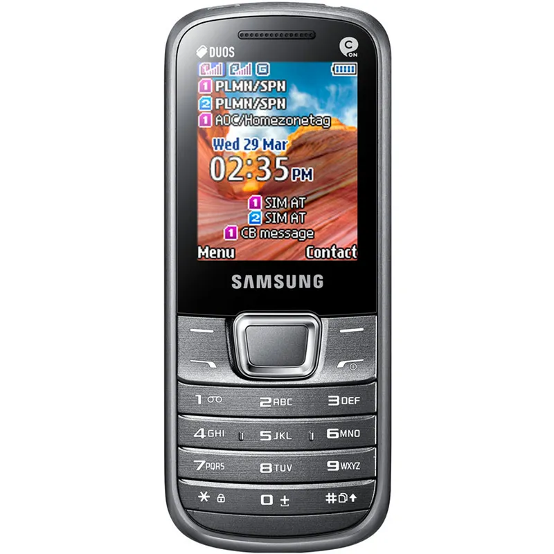 改装された携帯電話Samsung E2252 2G GSM for Student Old Man classsic nostalgiaギフトロック解除されたMobilephone with Reatil Box