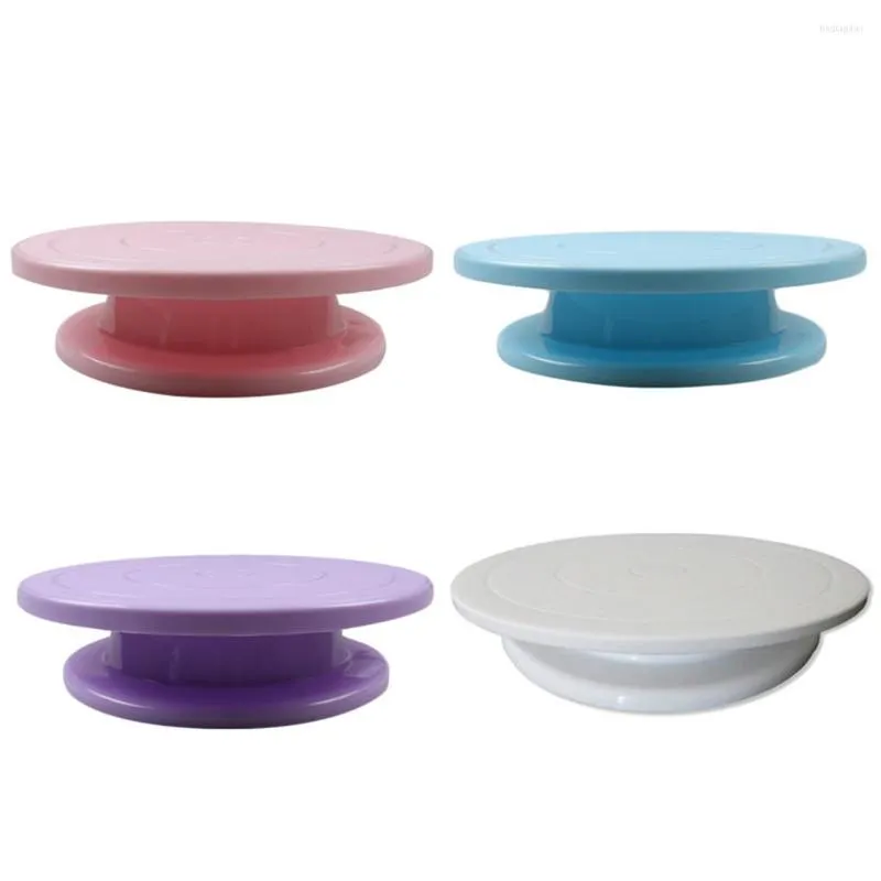 Cake Turntable Stand Cake Decoration Accessories DIY Mold Rotating Stable  Anti-skid Round Cake Table Kitchen Baking Tools