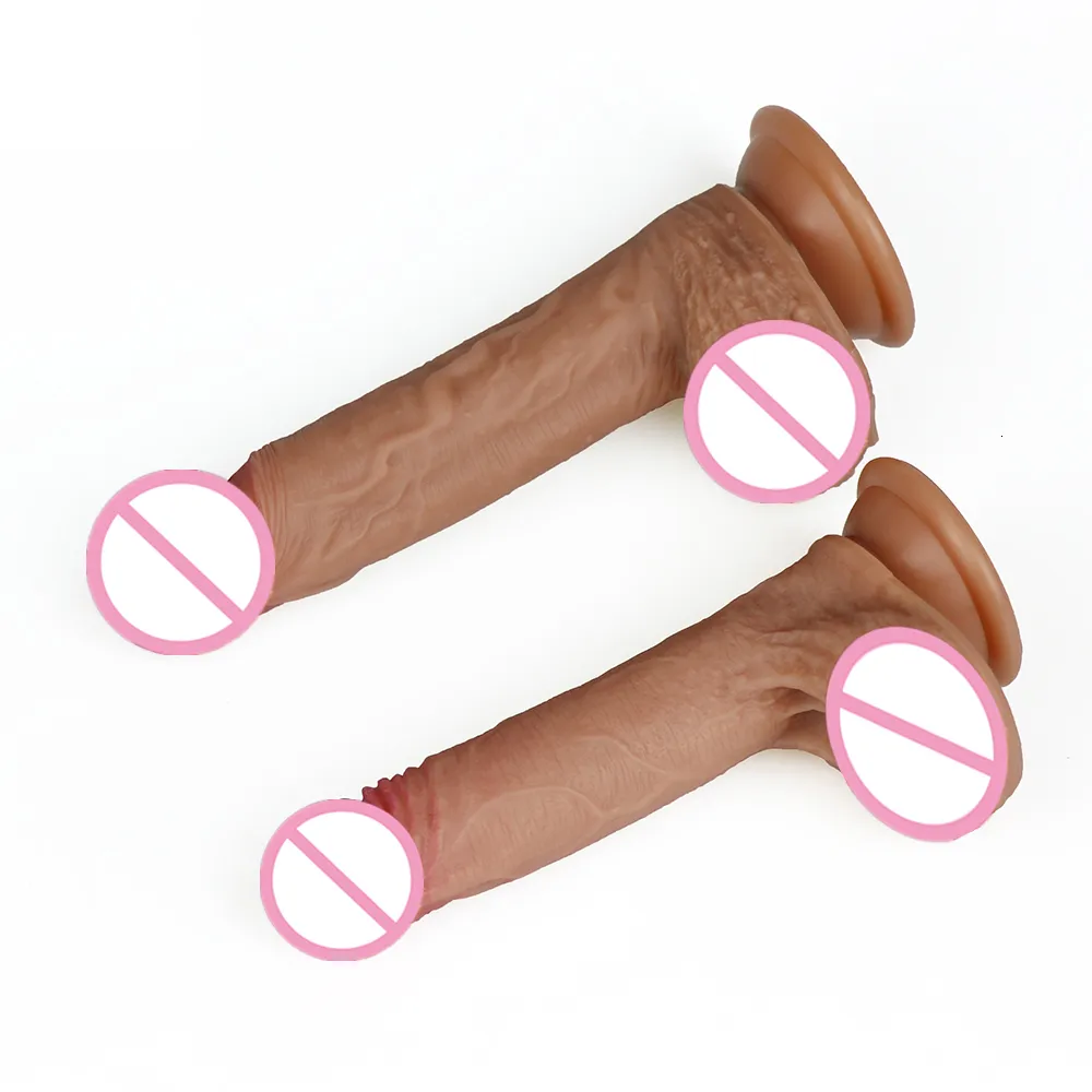 Vibradores GaGu Juguetes sexuales para adultos 7/8 pulgadas Enorme consolador realista Gran pene de silicona con ventosa para mujeres Mastu_voghion.com
