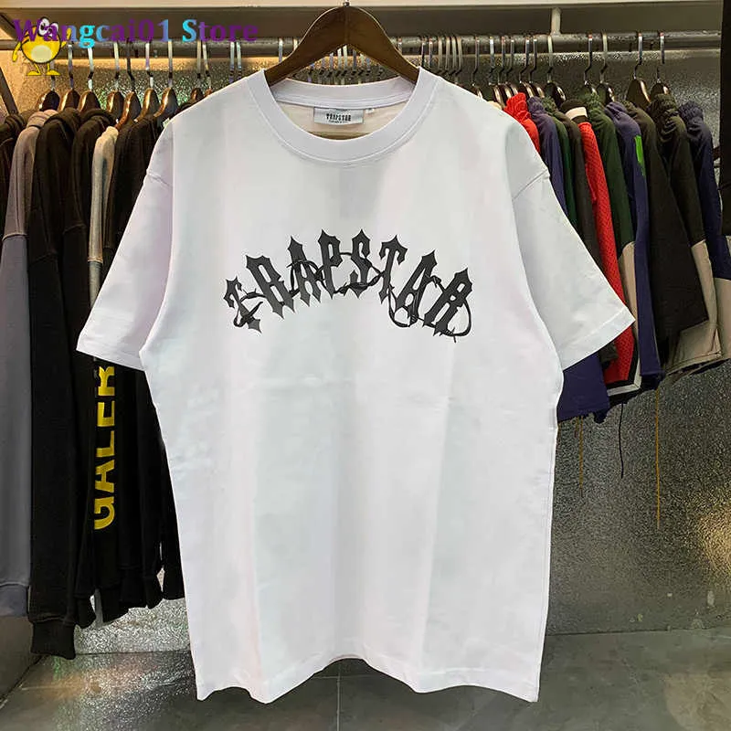 wangcai01 DIY T-Shirt Fashion Trapstar T-shirts Men Women Streetwear tter Printed Classic All-match Crewneck Cotton White Black 2023 New Tops Tee 0315H23