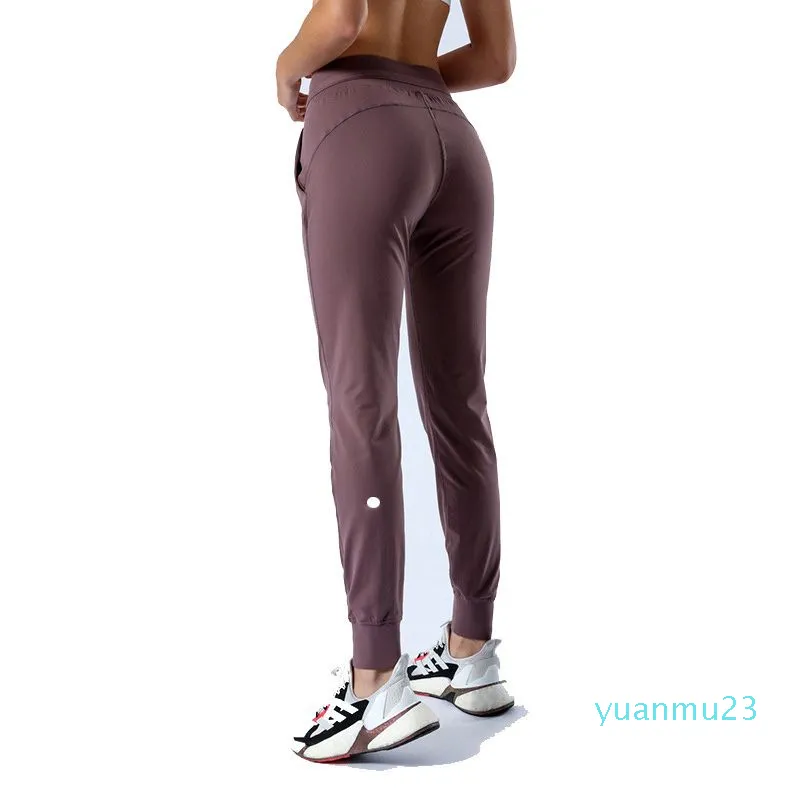 Lulu A Lemen Womens LL Women Yoga Ninth Pants Push Fitness Leggings Soft  High Waist Hip Lift Elastic Casual Jogging Pants 7 Colors