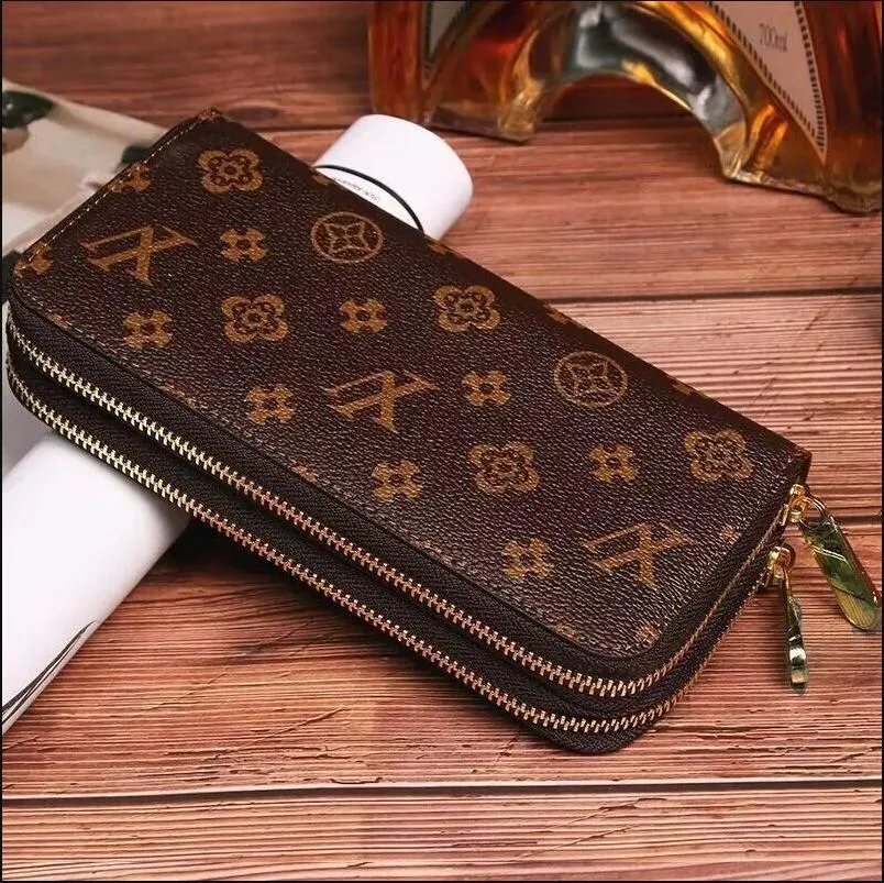 high quality Double zipper Wallets Mens Leather Wallet Holders For women Purse Monograms Luxury Purses Cross Body Wallets Zipper Coin Purse Louiseity 1 Viutonity