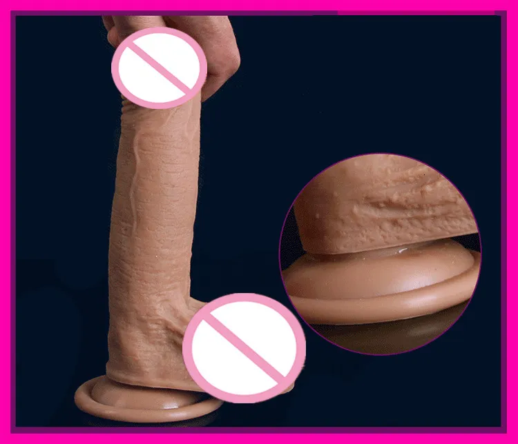 Vibradores GaGu Juguetes sexuales para adultos 7/8 pulgadas Enorme consolador realista Gran pene de silicona con ventosa para mujeres Mastu_voghion.com
