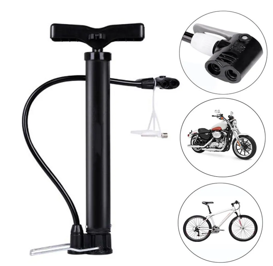 Mini pompa da bicicletta portatile 120160PSI Pompa da pavimento per pneumatici per bici Pompa da basket Pompa per pneumatici per moto Gonfiatore a mano Attrezzo per bicicletta7746803