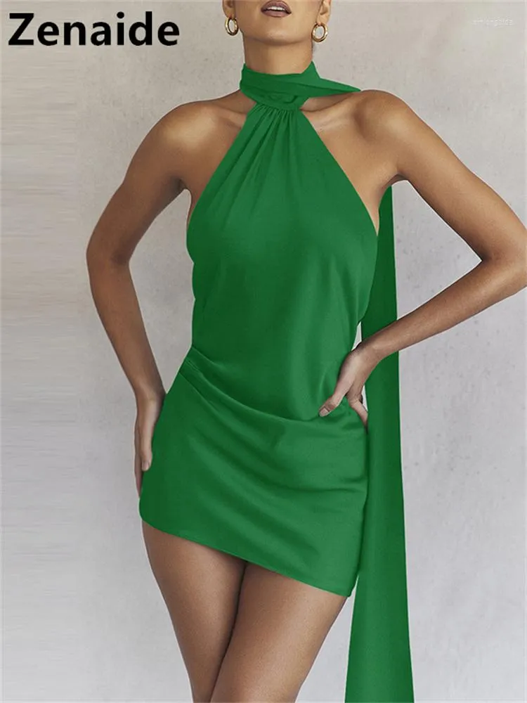 princess polly baby blue dress Brown Short Bodycon Dress Shiny Satin Halterneck Mini Bodycon Dress Brown   Saint Genies Wholesale