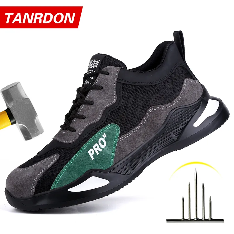 Chaussures de sécurité travail baskets hommes indestructible acier orteil chaussures de travail botte de sécurité hommes chaussures anti-crevaison chaussures de travail pour hommes goutte 230314